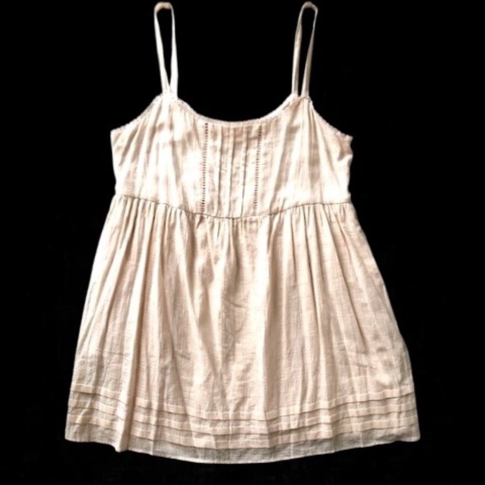 Altar'd State Light Pink Sleeveless Midi Dress With Pleated Detail Size M